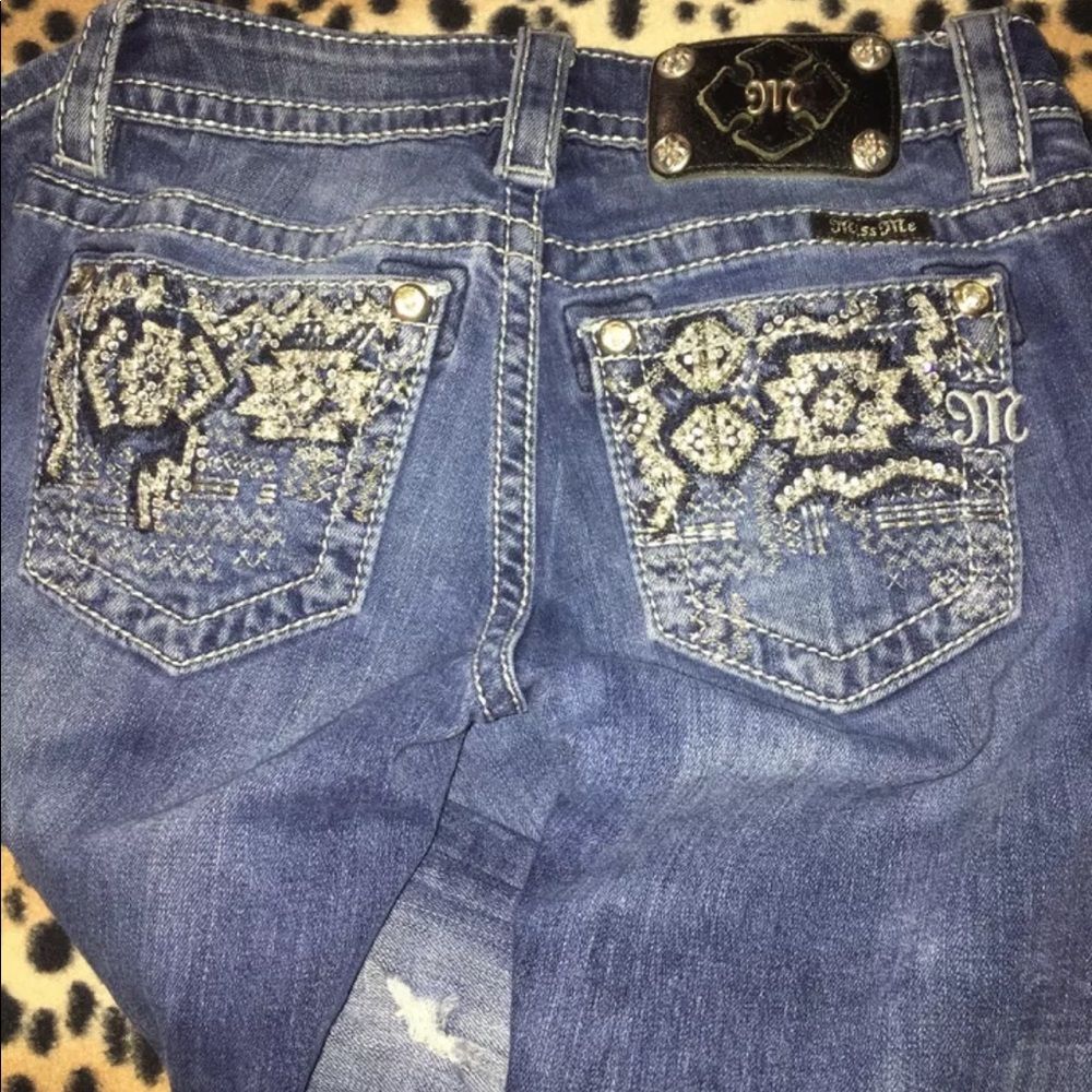 ⚜️Miss Me⚜️Aztec Embellished Skinny Jeans Size 24